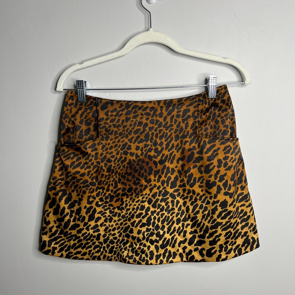 Cheetah Print Ecote Urban Outfitters Mini Skirt - Picture 3 of 10